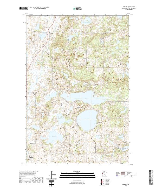 Erhard topographic map thumbnail