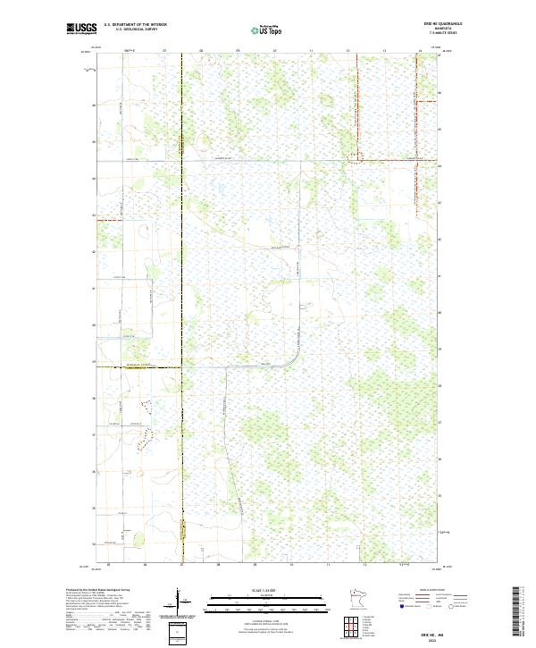 Erie NE topographic map thumbnail