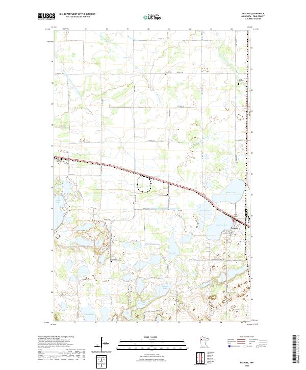 Erskine topographic map thumbnail