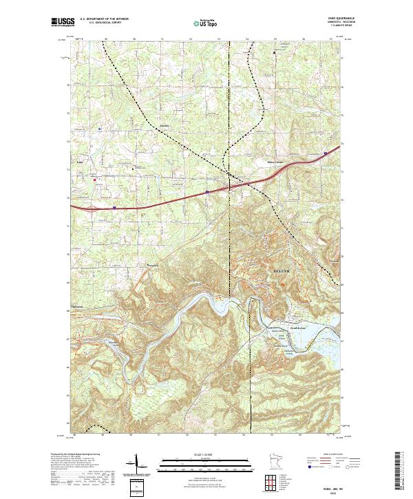 Esko topographic map thumbnail