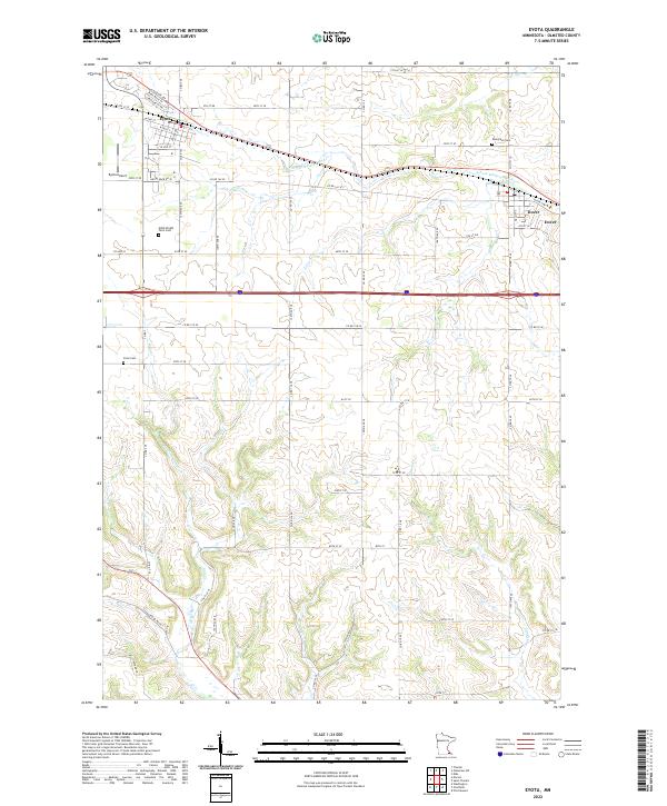 Eyota topographic map thumbnail