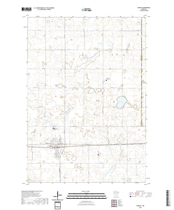 Fairfax topographic map thumbnail