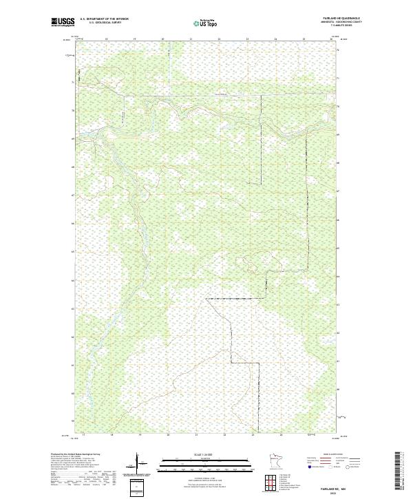 Fairland NE topographic map thumbnail
