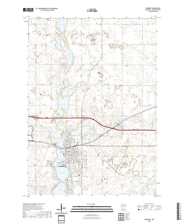 Fairmont topographic map thumbnail