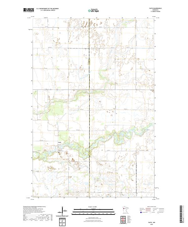 Faith topographic map thumbnail