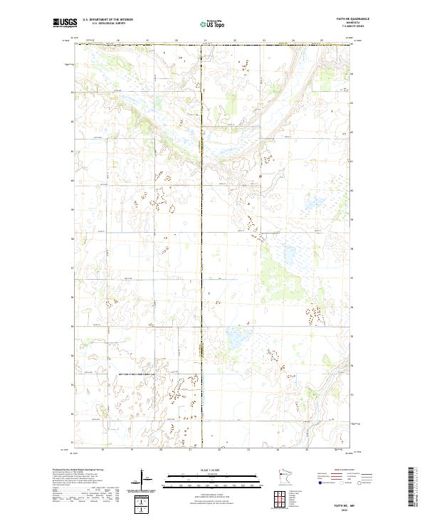 Faith NE topographic map thumbnail
