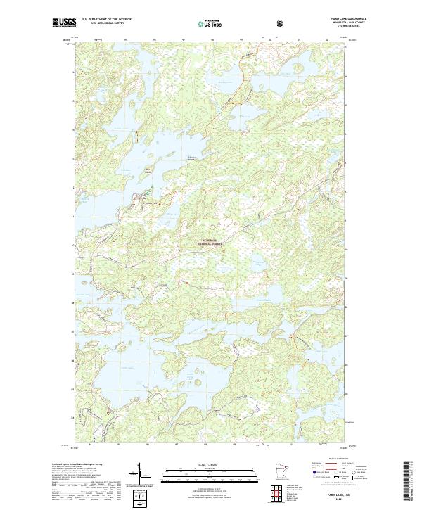 Farm Lake topographic map thumbnail