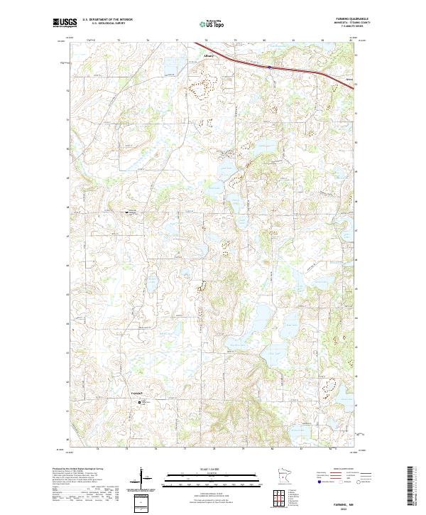 Farming topographic map thumbnail
