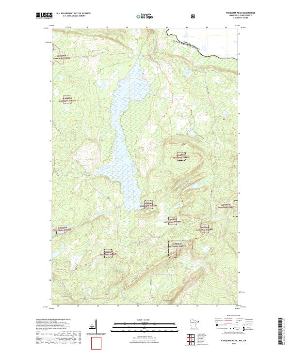 Farquhar Peak topographic map thumbnail