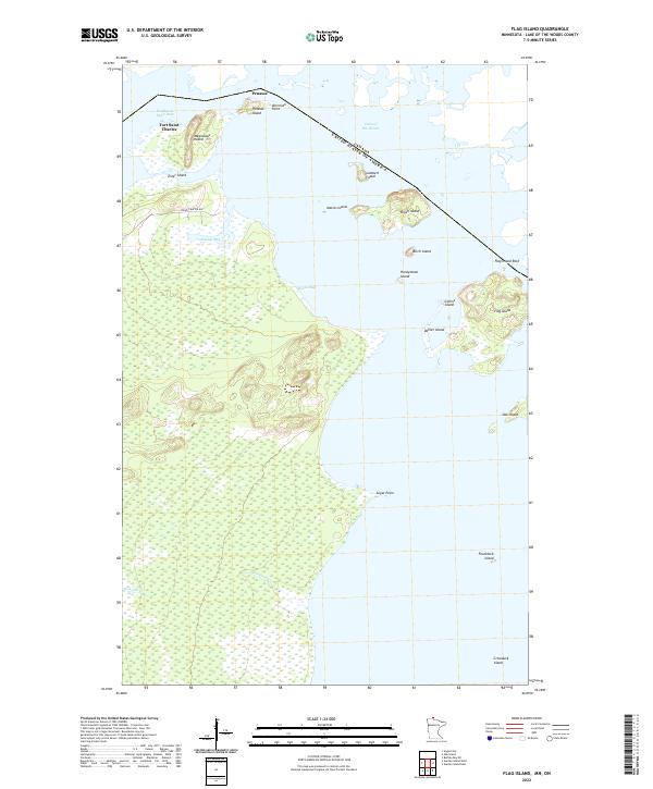 Flag Island topographic map thumbnail