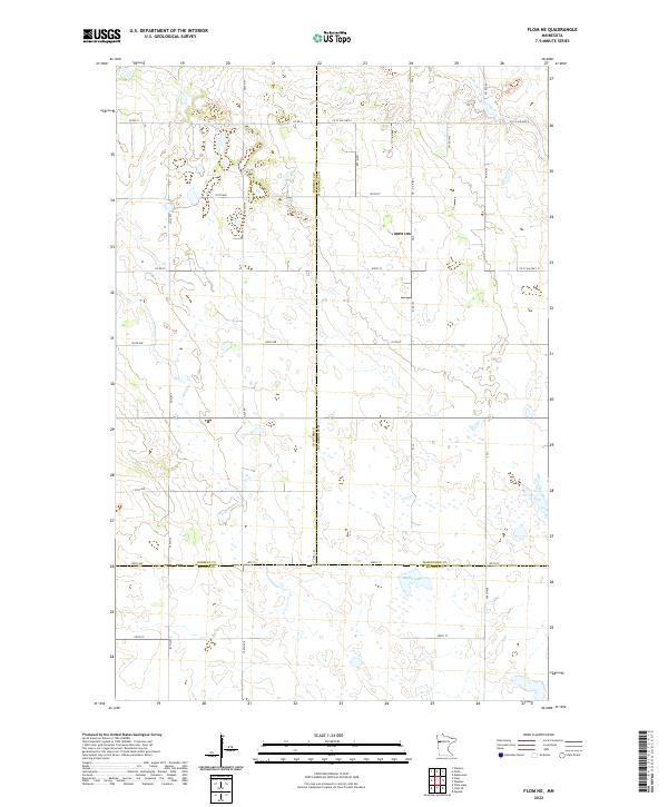 Flom NE topographic map thumbnail