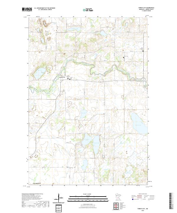 Forest City topographic map thumbnail