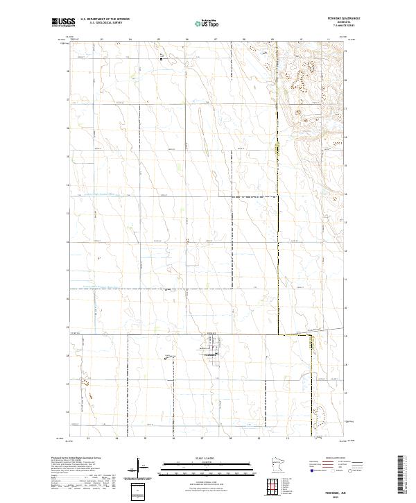 Foxhome topographic map thumbnail