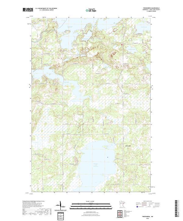 Fredenberg topographic map thumbnail