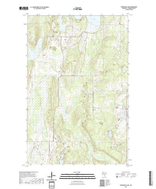 Frontenac Lake topographic map thumbnail