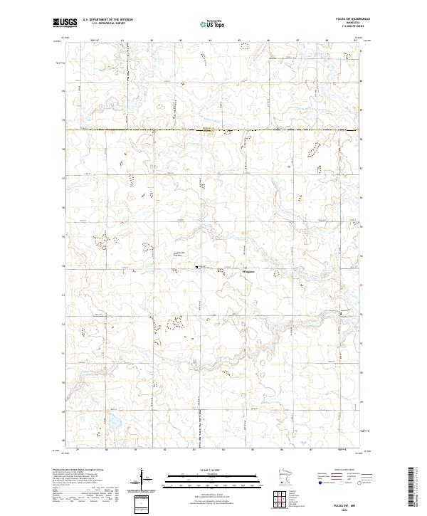 Fulda SW topographic map thumbnail