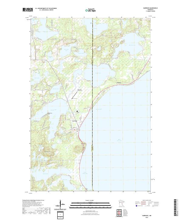 Garrison topographic map thumbnail