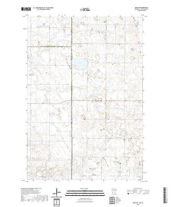 Gary NW topographic map thumbnail