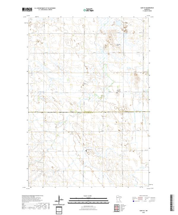 Gary SE topographic map thumbnail