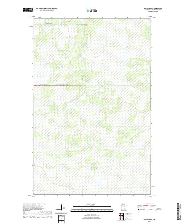 Gates Corner topographic map thumbnail