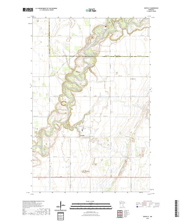 Gentilly topographic map thumbnail