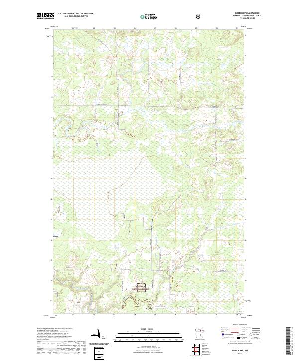Gheen NW topographic map thumbnail