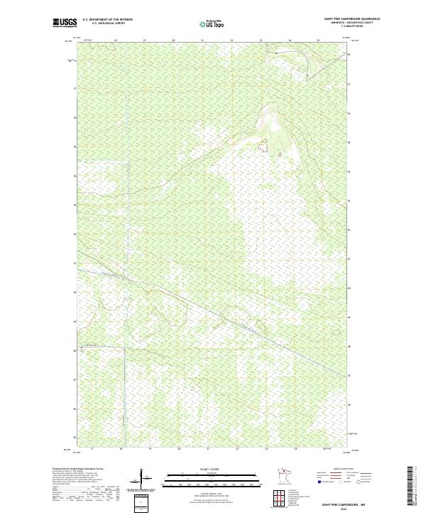 Giant Pine Campground topographic map thumbnail