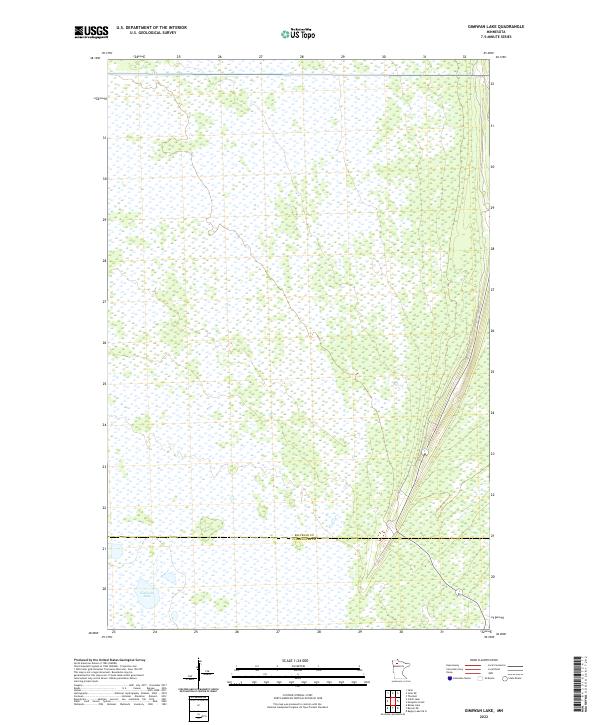 Gimiwan Lake topographic map thumbnail