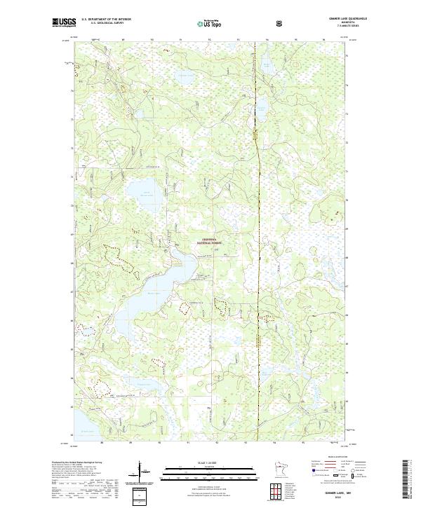 Gimmer Lake topographic map thumbnail