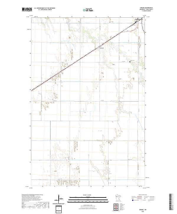 Girard topographic map thumbnail