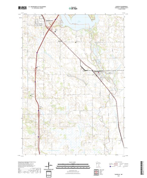 Glenville topographic map thumbnail