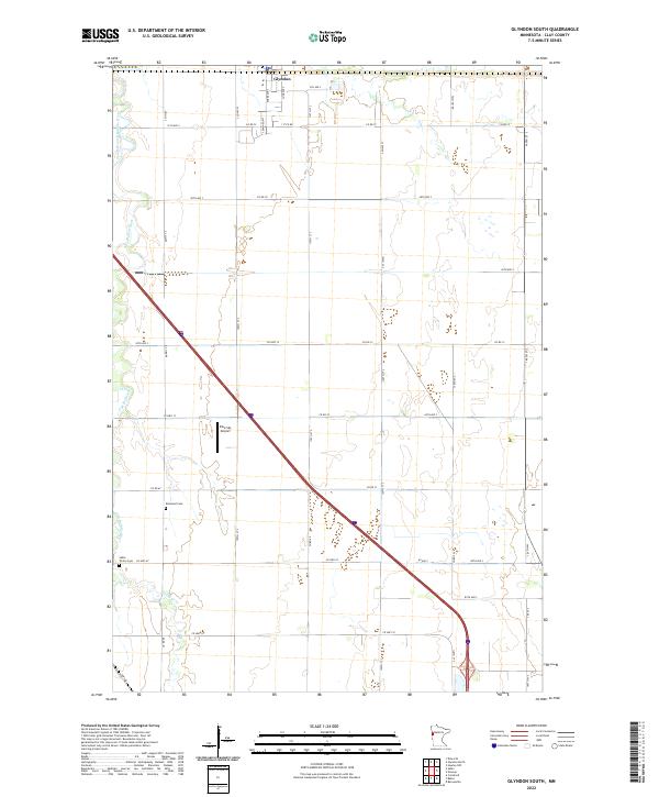Glyndon South topographic map thumbnail