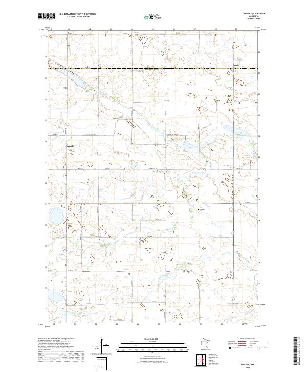 Godahl topographic map thumbnail