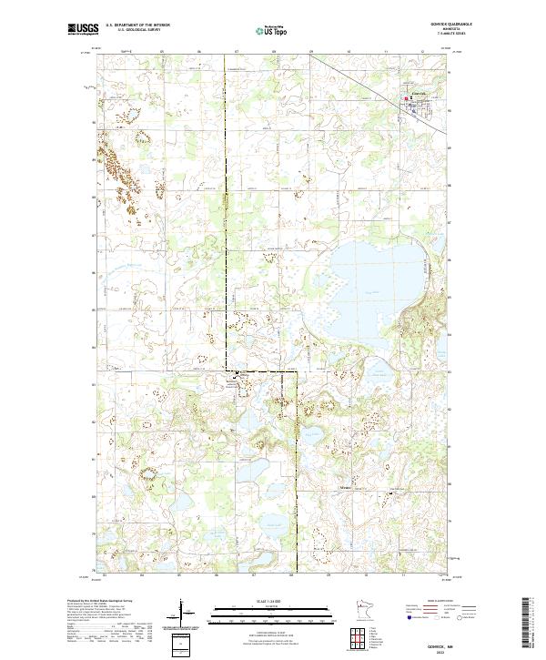 Gonvick topographic map thumbnail