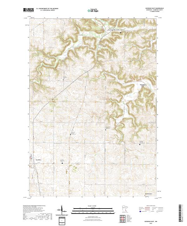 Goodhue East topographic map thumbnail