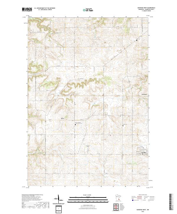 Goodhue West topographic map thumbnail