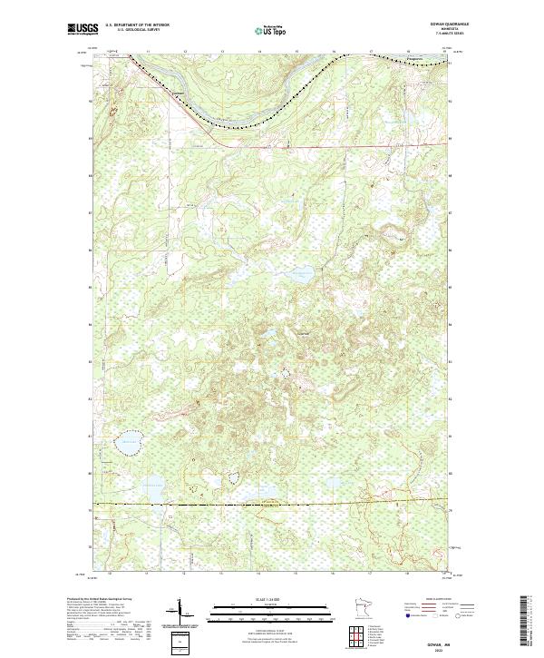 Gowan topographic map thumbnail