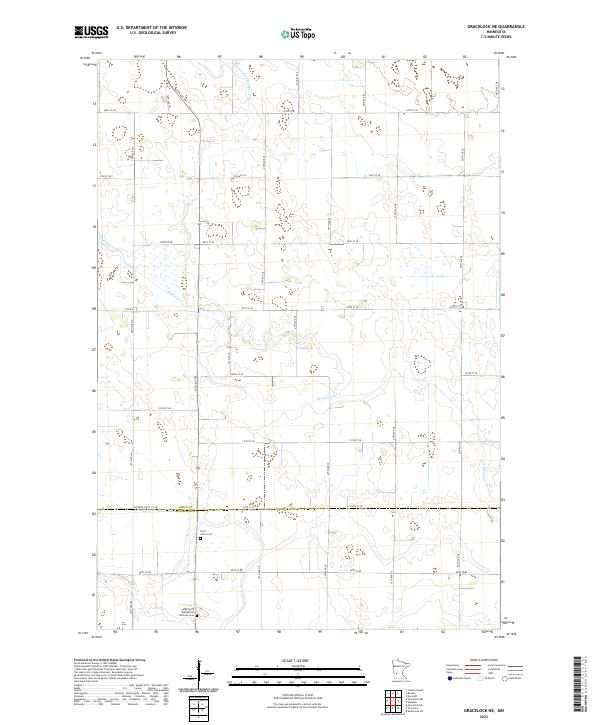 Gracelock NE topographic map thumbnail