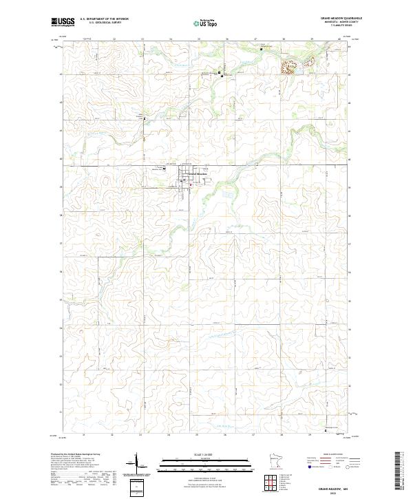 Grand Meadow topographic map thumbnail