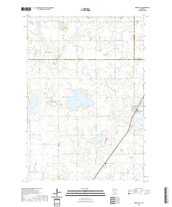 Green Isle topographic map thumbnail