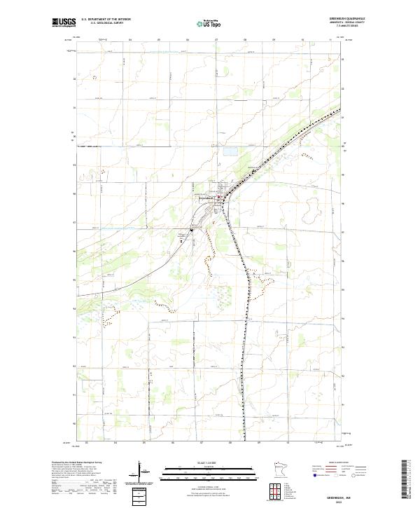 Greenbush topographic map thumbnail