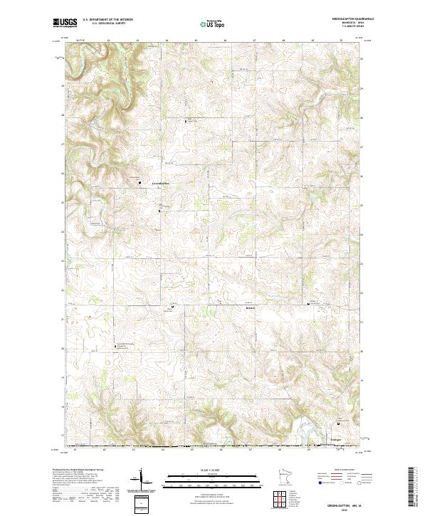 Greenleafton topographic map thumbnail
