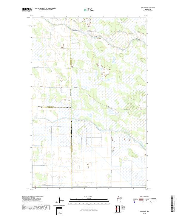 Gully NE topographic map thumbnail