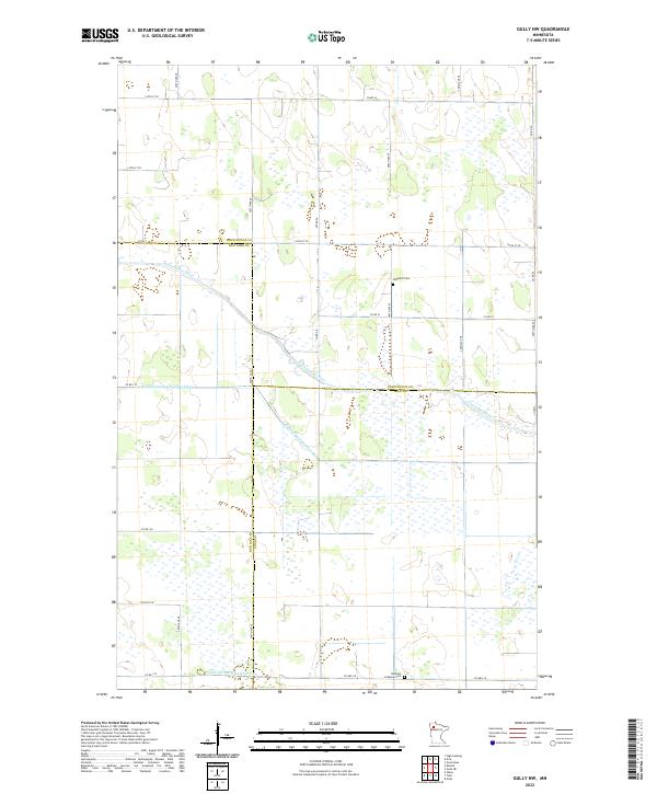 Gully NW topographic map thumbnail