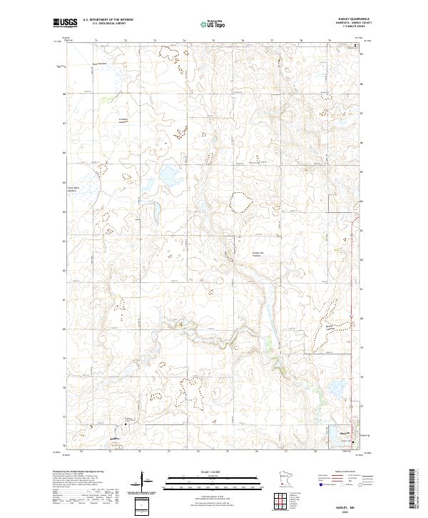 Hadley topographic map thumbnail