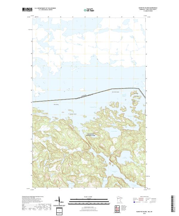 Blind Pig Island topographic map thumbnail