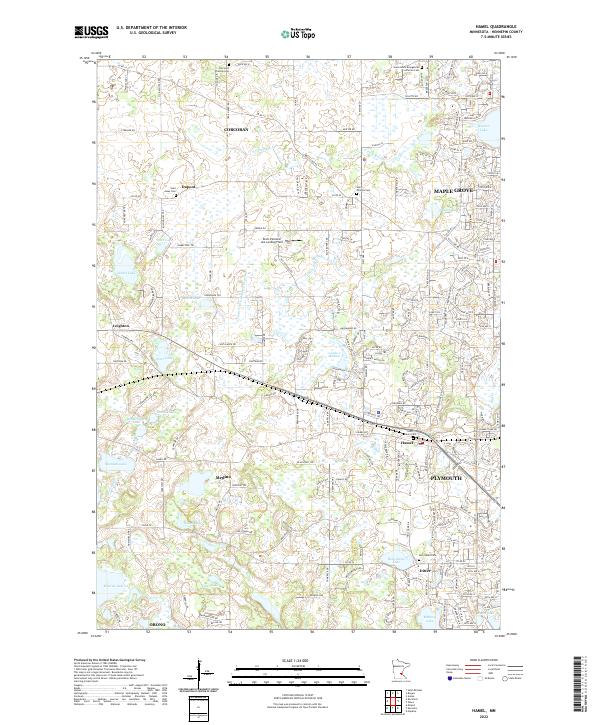 Hamel topographic map thumbnail
