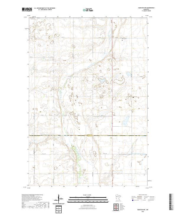 Hancock NW topographic map thumbnail