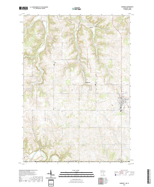 Harmony topographic map thumbnail