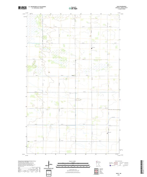 Haug topographic map thumbnail